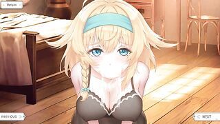 Cute Blonde girl is your wife - Take me to the Dungeon - Gameplay