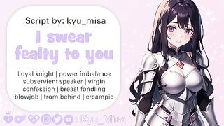 [F4M] You confess to your loyal knight, who lives to serve you - [ASMR JOI]