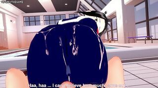 Momo Yaoyorozu Gives You a Footjob To Train Her Sexy Body! My Hero Academia Feet Hentai POV