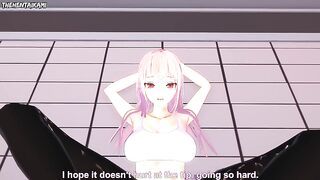 Mori Calliope Gives You a Footjob To Train Her Sexy Body! V-Tuber Feet Hentai POV