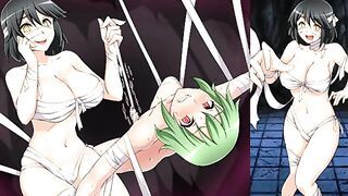 [Hentai Game Bad end battler. A bandaged woman makes me ejaculate in a bandage. Succubus game.