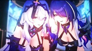 Honkai Star Rail - Acheron & Black Swan Service Sex