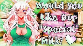 Being Served By A Sexy Starbucks Neko Waitress [Huge Tip] ["Special Milk] {F4M Lewd ASMR}