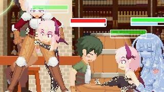[#Hentai Game Attack it! Pixel animation game of monster girls such as succubus