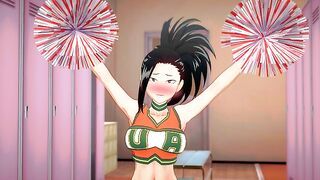 Cheerleader Yaoyorozu's Locker Room Surprise