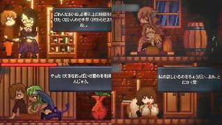 [#04 Hentai Game Drain Mansion. Succbus Pixel animation erotic game.