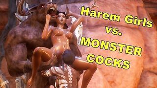 Harem Girls Fucked by Monster Cock Minotaurs . . .  from Tribute to the Fertility King - S2 Ep3
