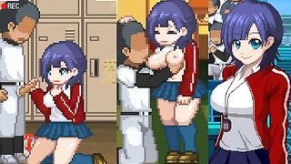 [Hentai Game The Manager Serves All.Baseball club manager hentai pixel animation.