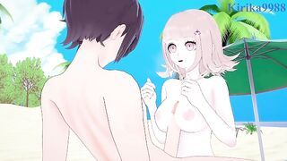 Chiaki Nanami and I have intense sex on the beach. - Danganronpa 2: Goodbye Despair Hentai