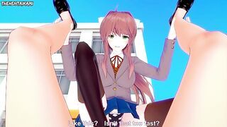 POV You Get A Footjob From All Doki Doki Literature Club Girls!