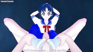 All Girls From Sailor Moon Give You A Footjob Hentai POV