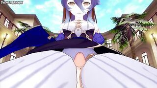 Genshin Impact Layla Gives You A Footjob Hentai POV