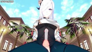 Genshin Impact Shenhe Gives You A Footjob Hentai POV