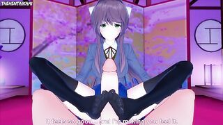 Doki Doki Literature Club Monika Gives You A Footjob Hentai POV