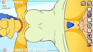 Marge Simpsong Bent Over Doggystyle Dripping Creampie - Hole House