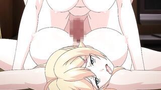 Lucky perverted boy fucks his coworkers - hentai Mankitsu happening Ep. 2