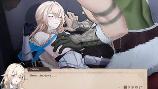 Muscle warrior fucking a cute blonde paladin