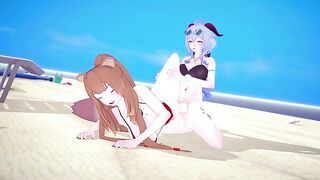 Futa Raphtali x Futa Ganyu on beach