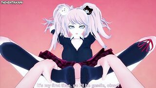 Danganronpa Junko Enoshima Gives You A Footjob Hentai POV