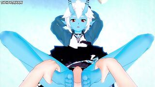 Soukaku from Zenless Zone Zero Gives You A Footjob Hentai POV