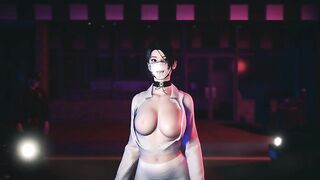 3D big boobs slut shaking her big boobs