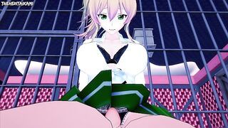 Yukana Yame from Hajimete No Gal Gives You A Footjob Hentai POV