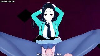 Saegusa Mayumi from Mahouka Koukou no Rettousei Gives You A Footjob Hentai POV