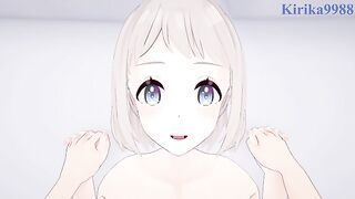 Lilja Katsuragi and I have intense sex in the bedroom. - Gakuen Idolmaster POV Hentai