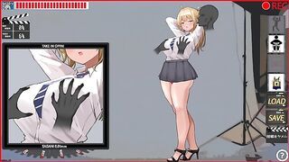 [Hentai Game Blonde big breasted gal animation.