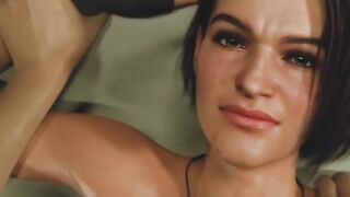 Jill Valentine gets her pussy fucked raw for the first time