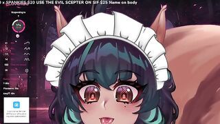 SUBMISSIVE BATTLE MAID WELCOMES HER MASTER HOME ERP WITH LEWD SQUIRREL VTUBER SIFAVELLANA