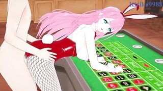 Mafuyu Kirisu and I have intense sex in the casino. - Bokutachi wa Benkyou ga Dekinai Hentai