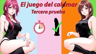 Tercera prueba para masturbarse. El juego del calmar. JOI Roleplay.