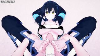 Tamaki Kotatsu from Fire Force Gives You A Footjob Hentai POV