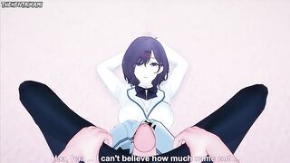 Madoka Oze from Fire Gives You A Footjob Hentai POV