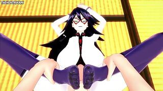 Midnight from Boku No Hero Academia Gives You A Footjob Hentai POV
