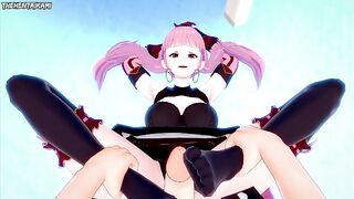 Hilda from Fire Emblem Three Houses Gives You A Footjob Hentai POV