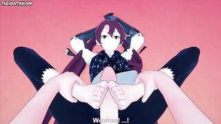 Selena from Fire Emblem Fates Gives You A Footjob Hentai POV