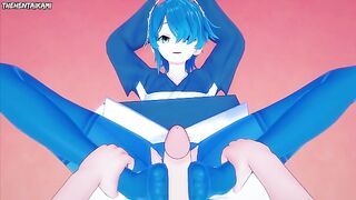Setsuna from Fire Emblem Fates Gives You A Footjob Hentai POV
