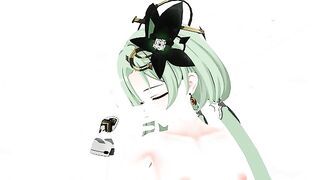 Griseo Honkai Impact 3rd Transparent Clothing Undress Dance [A]ddiction Hentai MMD 3D Green Hair