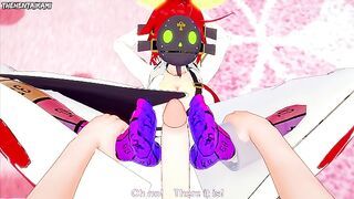 Jack-o from Guilty Gear You A Footjob Hentai POV