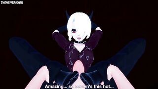 Zdrada from Helltaker Gives You A Footjob Hentai POV