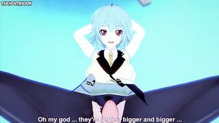 Tatenashi from Infinite Stratos Gives You A Footjob Hentai POV