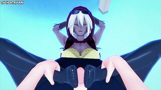 Mariah from JoJo's Bizarre Adventure Gives You A Footjob Hentai POV