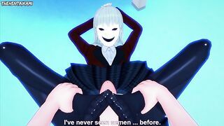 Ririka from Kakegurui Gives You A Footjob Hentai POV