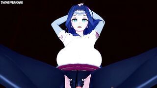 Irelia from League of Legends Gives You A Footjob Hentai POV