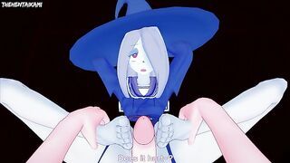 Sucy from Little Witch Academia Gives You A Footjob Hentai POV