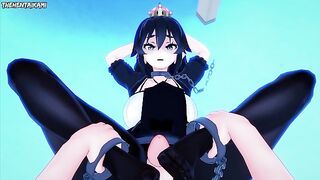 Chompette from Mario Gives You A Footjob Hentai POV