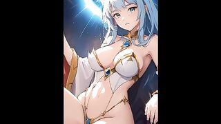 Relaxing anime girl