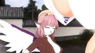 Mamizou's Employee of the Month (Same-Size Vore)